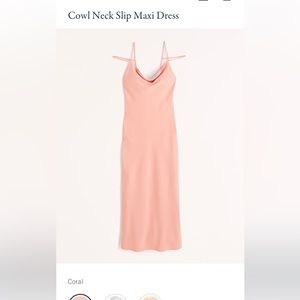 Cowl Neck Slip Dress